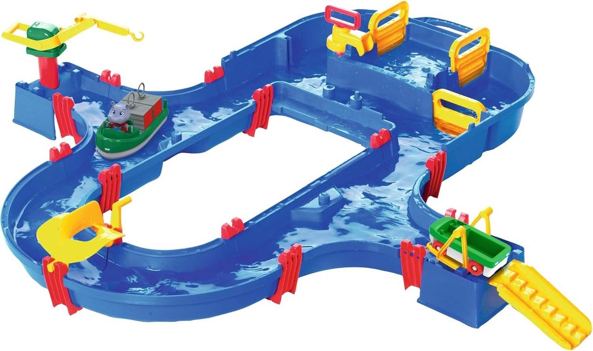 SuperSet Waterbaan 41-delig 105x115cm blauw vanaf 3 jaar AquaPlay watertafel