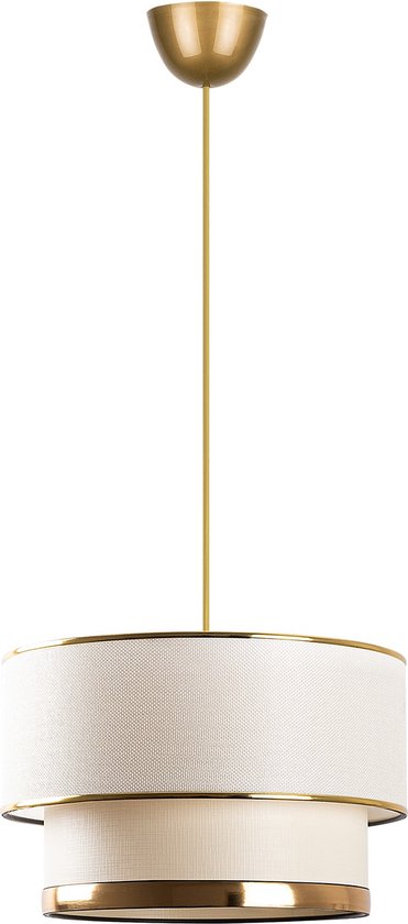 Asir - Kroonluchter - Crème & Goud - 30 x 65 x 30