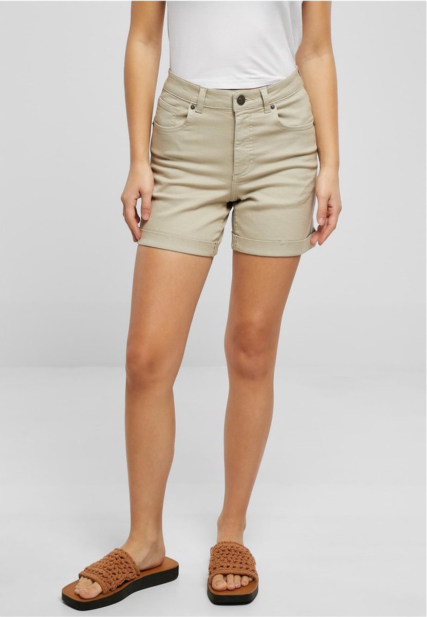 Urban Classics Colored Stretch Korte broek Taille 29 inch Groen