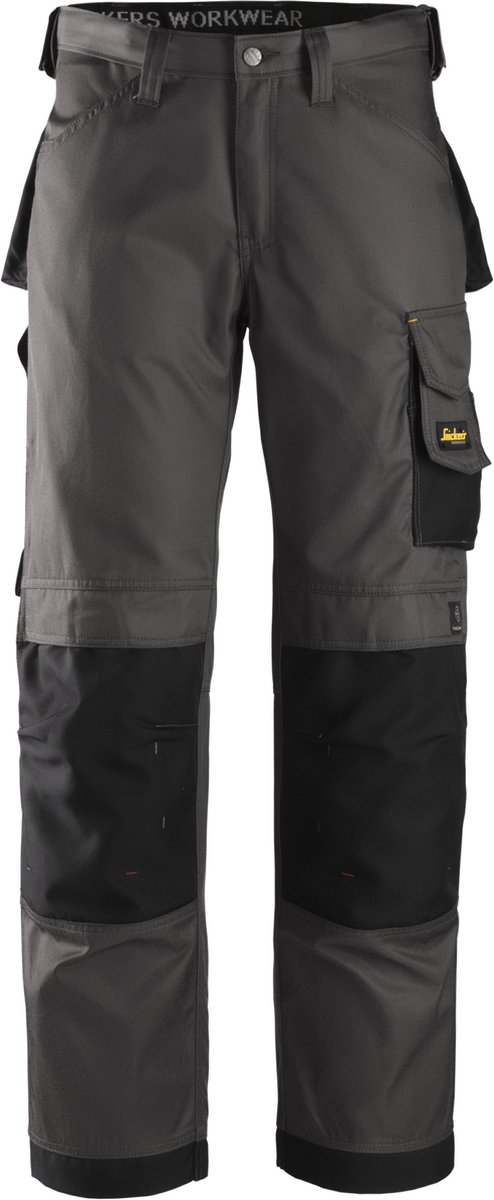 Snickers DuraTwill 3312 Werkbroek - Maat 44 - Grijs / Zwart
