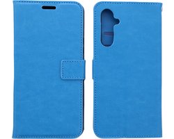 Bookcase Geschikt voor: Samsung Galaxy A55 Turquoise - portemonnee hoesje - ZT Accessoires