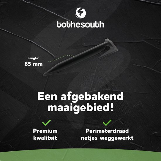 To the South® Draadpennen / Haringen geschikt voor Ryobi Roboyagi Robotmaaiers - 50 stuks van To the South — afbeelding 5
