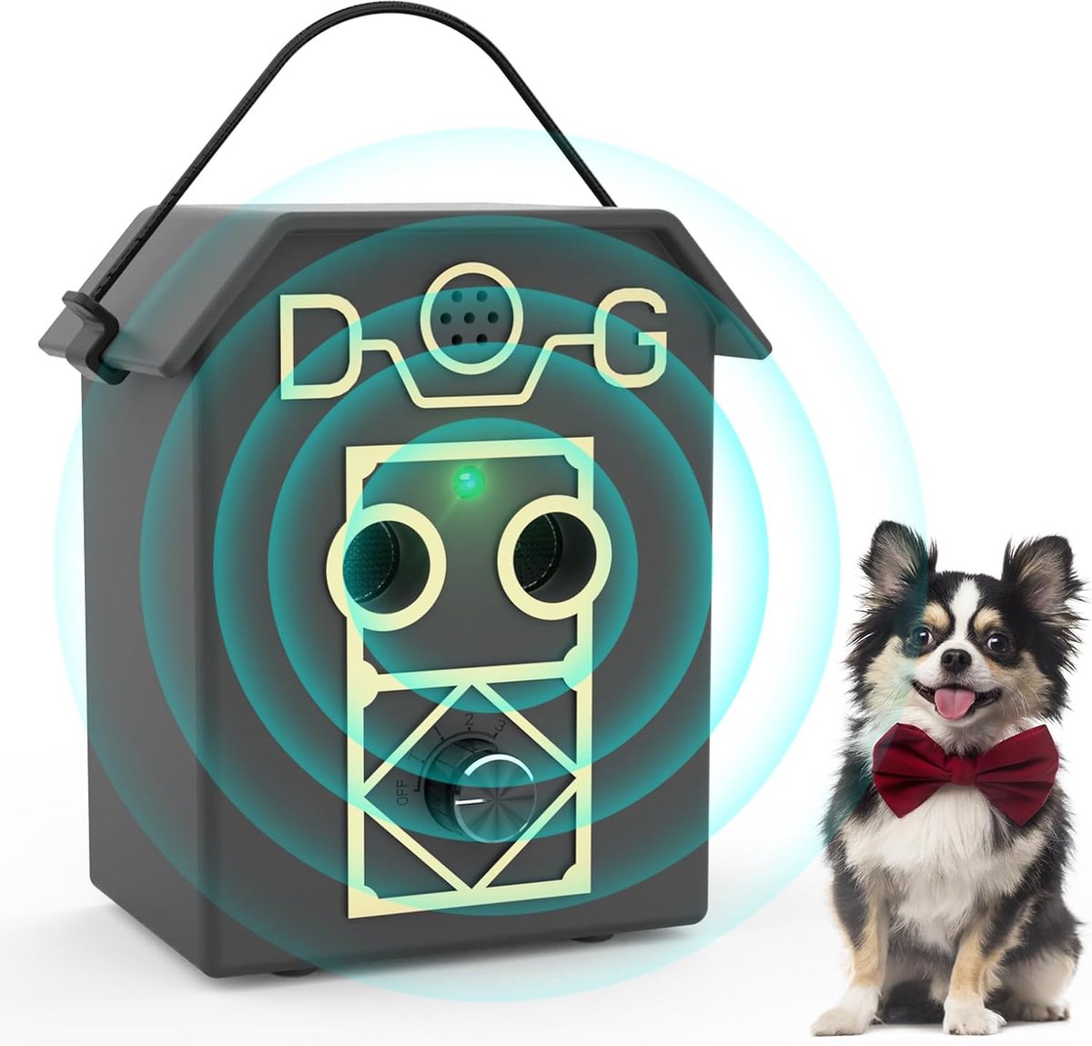 Bol.com - Ultrasone blafafschrikking voor honden | 4 instelbare frequenties | Effectief bereik van 55 voet- Blafcontrole met ult... aanbieding