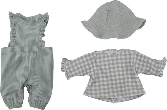 Little Dutch Babypop kleertjes Fresh Green Check