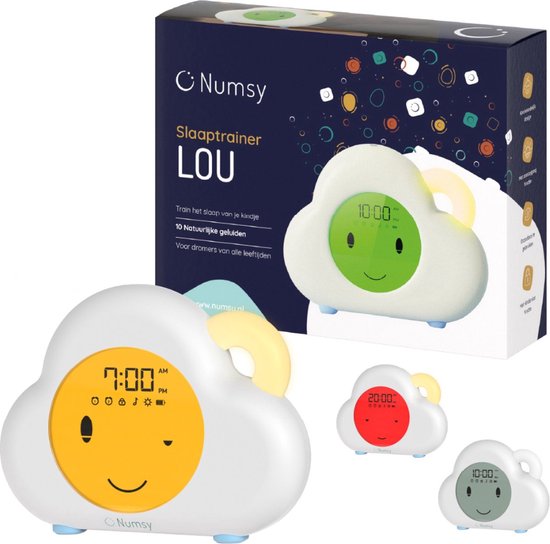 Numsy Lou Slaaptrainer Kinderen - Kinderwekker met Nachtlampje - Slaapwekker