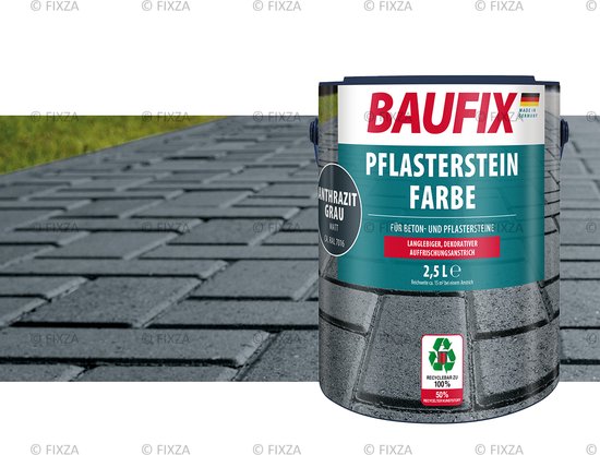 BAUFIX Impregnerende bestratingsverf antraciet grijs 2,5 Liter