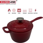 Pentola Olandese KICHLY In Ghisa - 3L, Pre-stagionata, Per Forno, Griglia E Campeggio