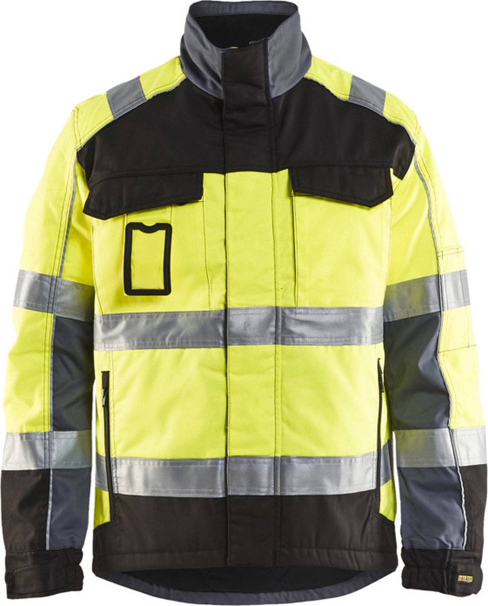 Blåkläder 4851-1811 Winterjas High Vis Geel/Zwart maat L