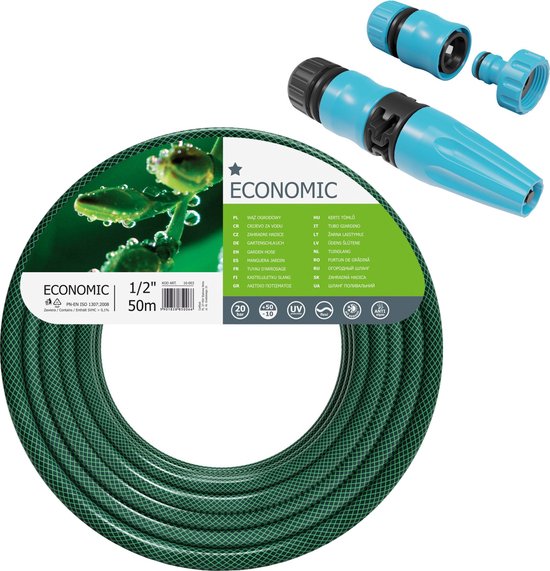 Tuyau D'arrosage Cellfast PLUS 25m – 3 Couches Renforcées – Résistant Aux UV Et Températures – Diamètre 1/2 Pouce – Vert