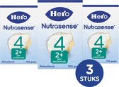 Hero Nutrasense Classic 4 (2+ Jaar) - Peutermelk - Flesvoeding - met Melkvet - Palmolievrij - 3 x 700 gram