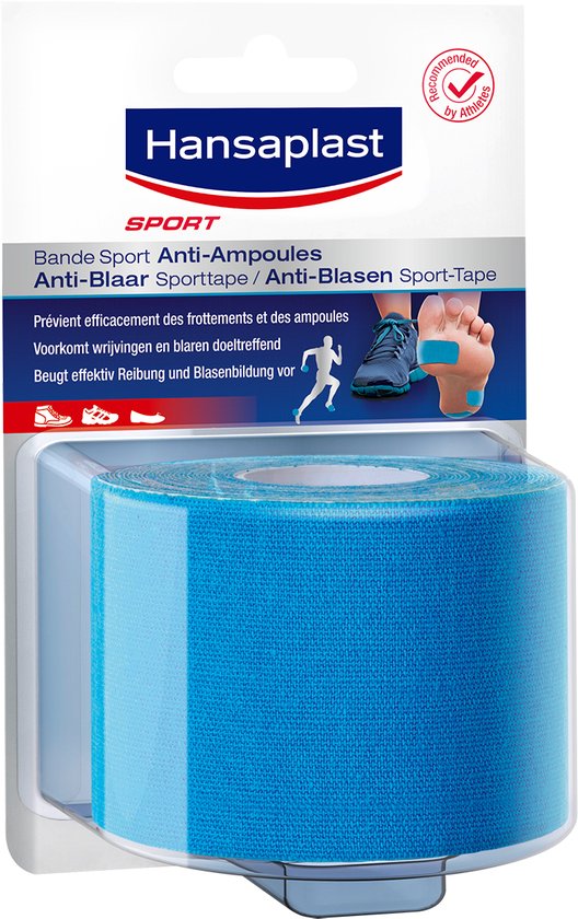 Foto: Hansaplast anti blaar sporttape voet verzorging blaar tape anti blaren 5cm x 2 5m