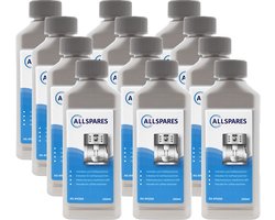 AllSpares Universele Ontkalker (12x 250ml) voor Koffiemachines geschikt voor Saeco / Philips CA6700 en Gaggia 21001681