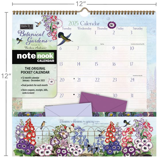 Foto: Botanical gardens pocket note nook kalender 2025