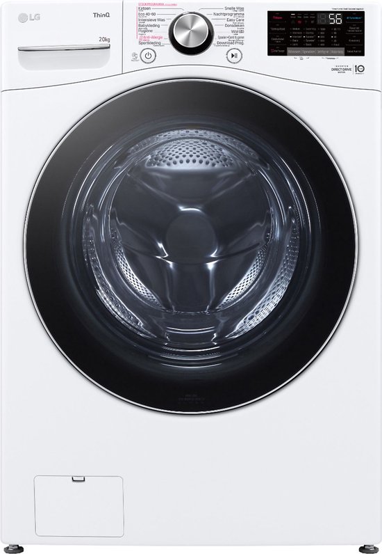 LG LC0R2N2 - Wasmachine, 20KG, C, 1000 TPM , AI DD, Direct Drive Motor, Turbowash, Steam, SmarThinQ,