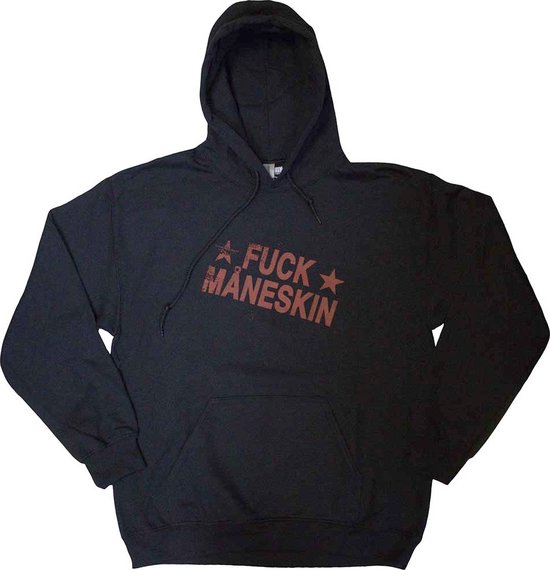 Maneskin - Sweat à capuche/pull Fuck Maneskin - M - Zwart