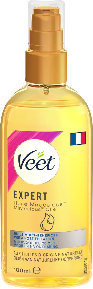 Veet - Aftercare - Voedende Olie - Voor & na ontharing - Miraculous Arganolie - 100 ml