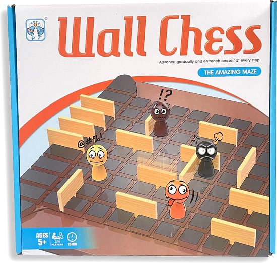 Wall Chess - Klassiek bordspel - 2 tot 4 spelers | Games | bol