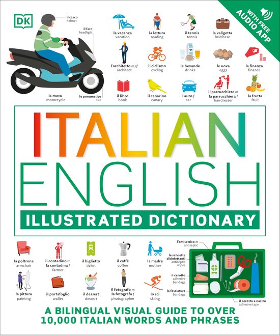 Italian - English Illustrated Dictionary - cover