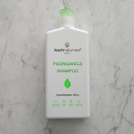 Foto: Psoriganics shampoo 100 natuurlijk hypoallergene shampoo geschikt bij psoriasis seborro sche dermatitis droge huid gevoelige huid eczeem anti roos ph neutraal