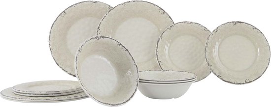 Foto: Gimex stone line servies sand 12 delig