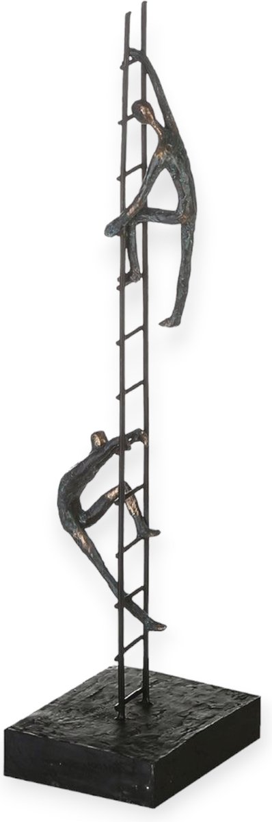 Gilde Handwerk - Beeld - Sculptuur - Je eigen tempo / Balance of Power - Polyresin/Metaal
