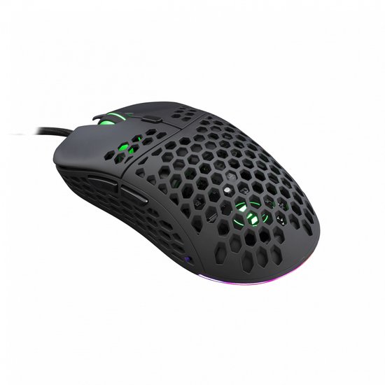 White Shark - NAGINATA - Gaming Muis - Black - RGB