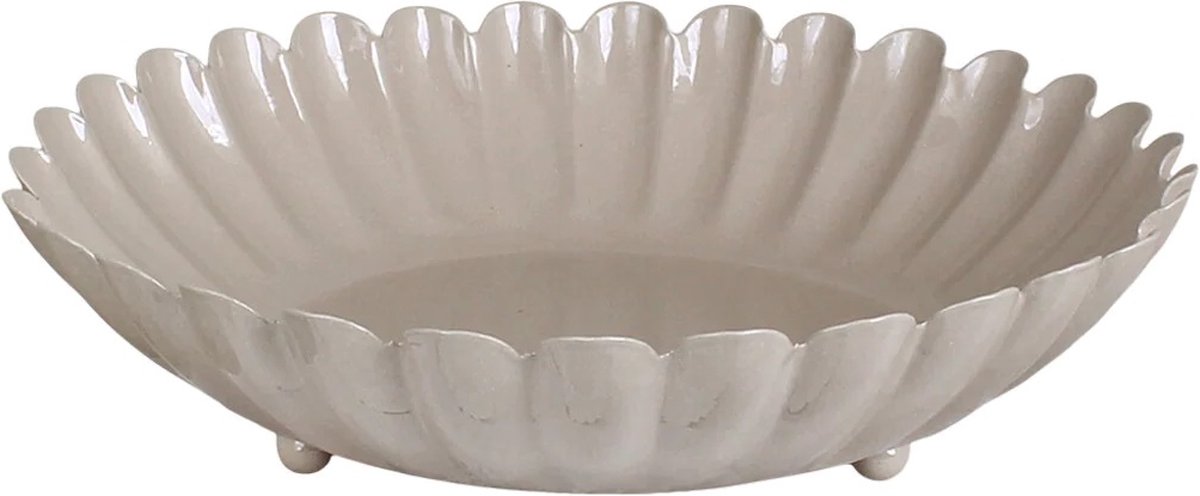 Strömshaga Schaal Ingrid Beige XL Ø 28 x H 7 cm