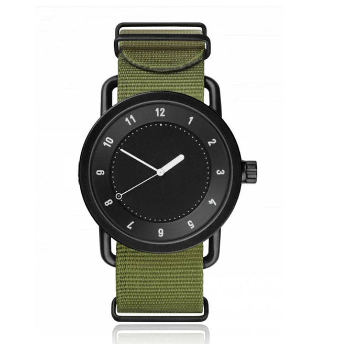 Retro Herenhorloge van LGT JWLS met Nylon Canvas Band Groen