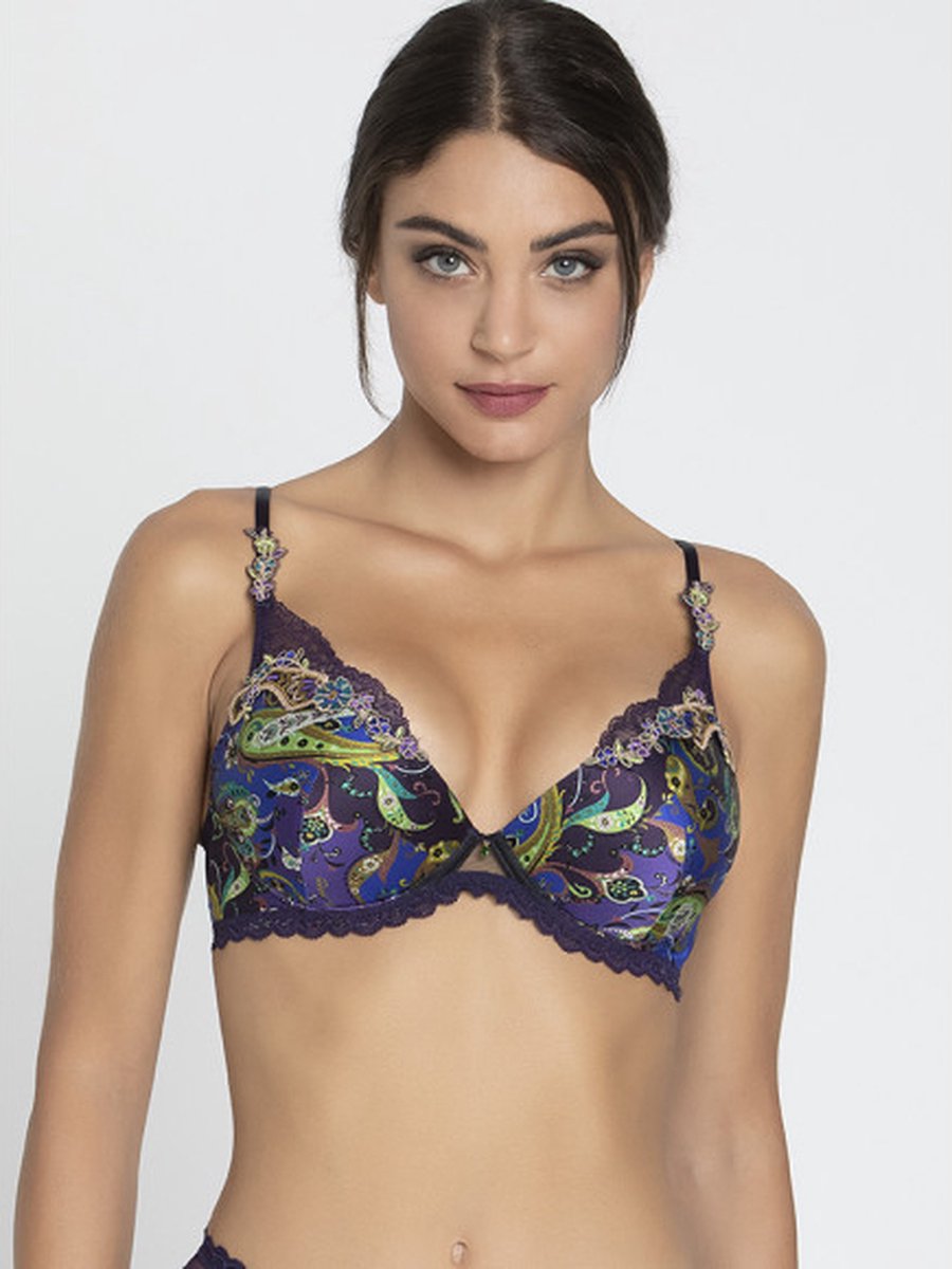 Lise Charmel Dentelle Cashmer - Push-up BH - multicolor - ACH8551 - EU 80B / FR Blauw