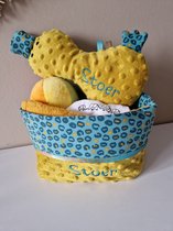 Commodemandje met bijpassende knuffel - babyshower - kraamcadeau