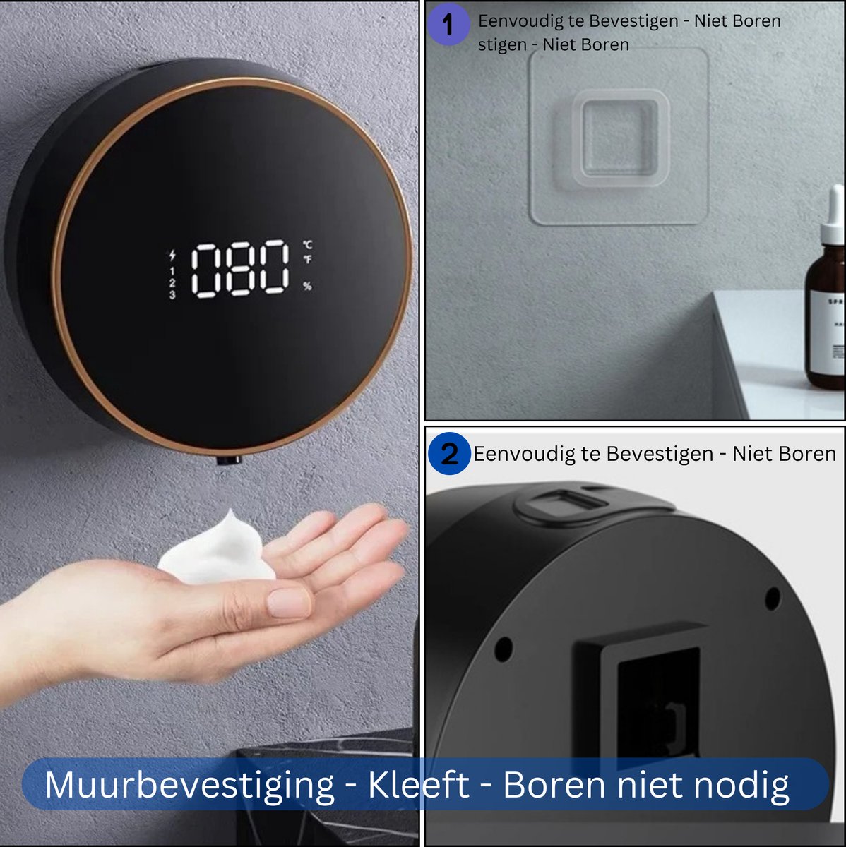 Handzeep dispenser schuim contactloos wit – Zo!Schoon