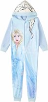Disney Frozen fleece Onesie - Pyjama - blauw - Maat 122/128