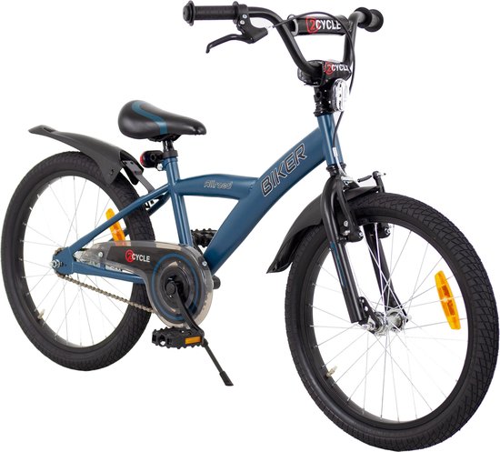 2Cycle Biker kinderfiets 20 inch (6 tot 8 jaar) voor jongens blauw — afbeelding 4