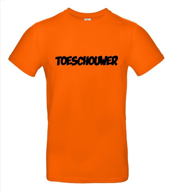 Toeschouwer T-shirt - 100% Katoen - Classic Fit - Oranje