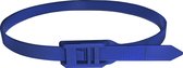 Kortpack - Flat head Tyraps - 400mm x 9.0mm - Donker blauw - 100 Stuks - Kabelbinders met platte kop - Geen scherpe randen - (099.0998)