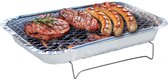 BBQ Collection Wegwerp BBQ - Houtskool Barbecue - Mini Tafel BBQ voor Camping of Picknick - 31x 24 x 4,8 CM