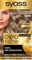 SYOSS Oleo Intense - 8-50 Natuurlijk Asblond - Permanente Haarverf - Haarkleuring - 1 stuk