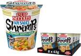 Nissin Cup Noodles Soy Sauce Shrimps - Voordeelverpakking - 8 stuks