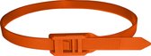 Kortpack - Flat head Tyraps - 400mm x 9.0mm - Oranje - 100 Stuks - Kabelbinders met een platte kop - Geen scherpe randen - (099.0987)