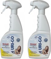 2 x Uri-Go Urinevlek en geur verwijderaar - 750 ml