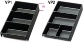Voorgevormde kunststof inzetbakken voor kleine delen voor alle modellen gereedschapskisten: C22, C23, C23C VP2