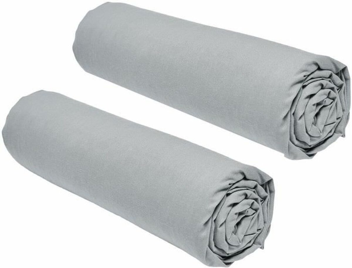 Set van 2 teday essentiële vloeken - 90 x 190 cm - 1 persoon - 100% katoen - staal