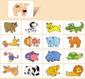 Montessori Puzzel - Vroeg Leren – Dieren - Kleuren & Vormen - Cognitieve Ontwikkeling en Training - Perfecte Geschenken voor Kinderen – Babypuzzel – Educatief Speelgoed – Dieren Puzzel – Montessori Speelgoed – Kinderpuzzel – 32 Stuks