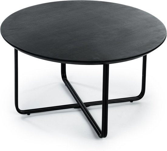 Hoppa! Salontafel rond, 75 cm, zwart