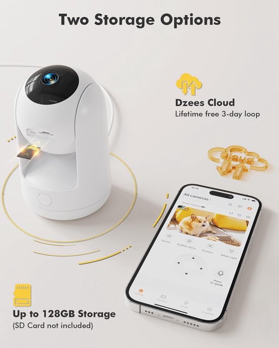 Kattencamera - Katten Camera - Pet Cam - Camera voor Katten - Huisdier Camera — afbeelding 2