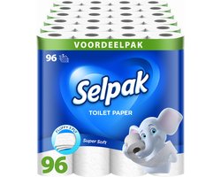 Selpak - Toiletpapier - 96 rollen - 3 lagen - 140 vellen per rol - super zacht