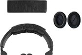 Hoofdkussen van eiwitleer + oortelefoonsets*2 compatibel met Sennheiser HD280 PRO, HD280 hoofdtelefoonvervanging