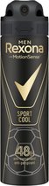 Bol.com Rexona Men - Deodorant - Spray - Sport Cool - 150ml aanbieding