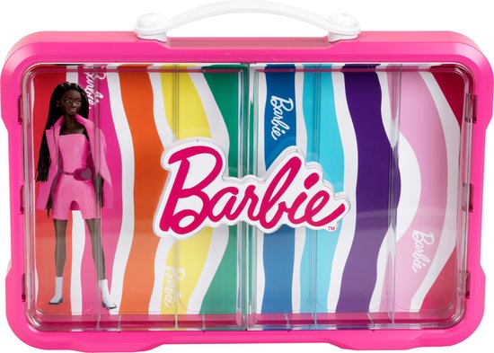 Klein Toys Barbie verzamelkoffer - 58x9,4x43 cm - barbie poppen niet inbegrepen - multicolor