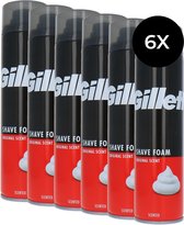 Gillette Shave Foam Original Scent - 6 x 300 ml